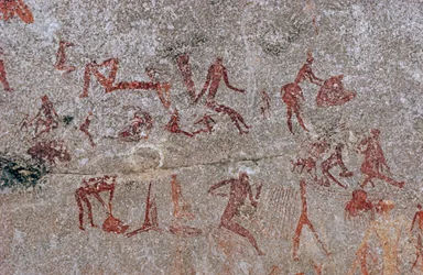 Pintura rupestre de los bosquimanos, Sudáfrica